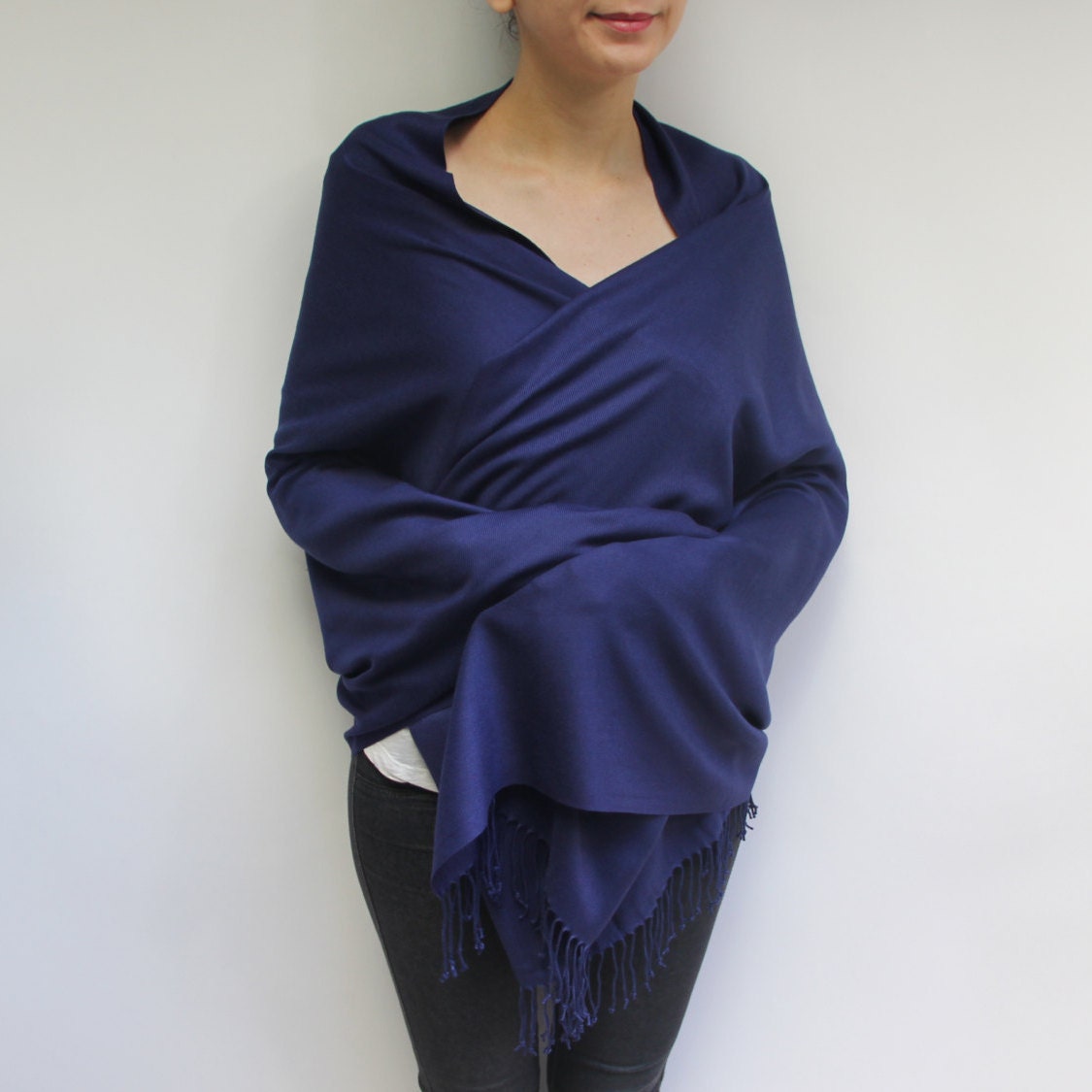 Navy Bridesmaid Shawl Blue Wedding Shawl Summer Wedding