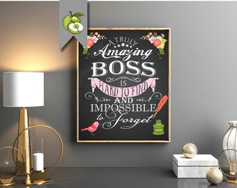 boss appreciation, Retirement Boss gift, Female boss, A truly amazing Boss is hard to find, Boss gift, Boss week, Boss Day, Printable