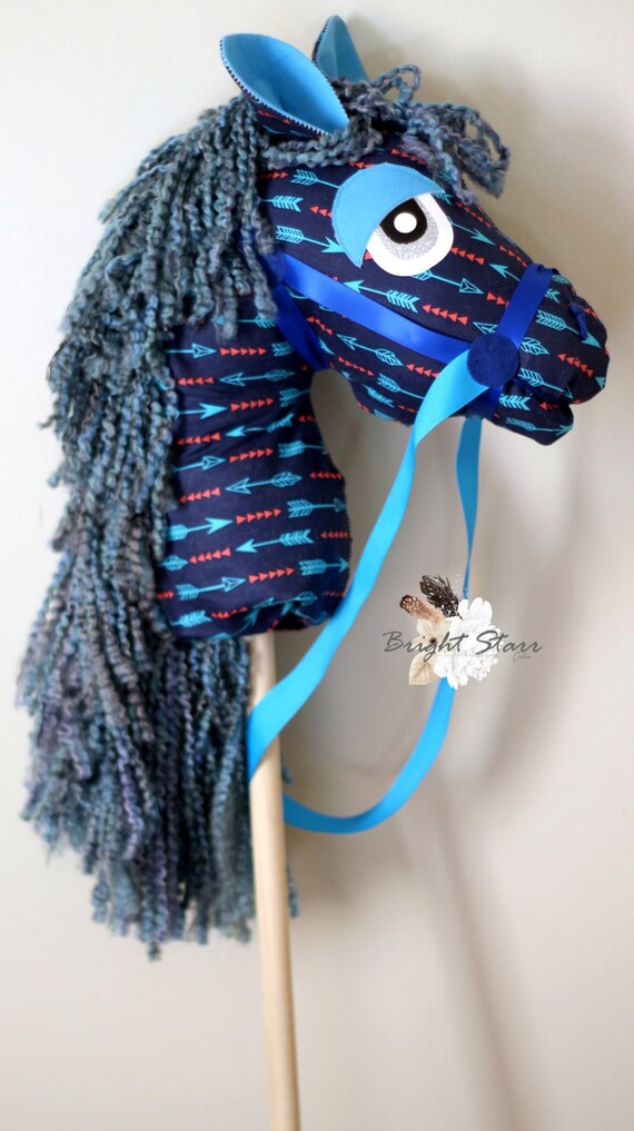 Vintage horse hobby horse horse on a stick toy horse