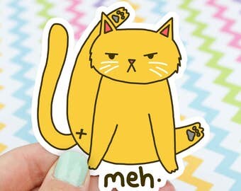 Cat Butt Sticker, Funny Cat Sticker, Cat Stickers, Cat Bum, Cat Bathing, Cute Cat Sticker, Funny Gift, Cat Lover Gift, Funny Cat Vinyl