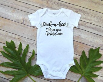 Pregnancy Announcement, Peek a Boo, Pregnancy Reveal shirt, Expecting Baby shirt, Baby Announcement, Baby Reveal, New Grandparents, New Aunt