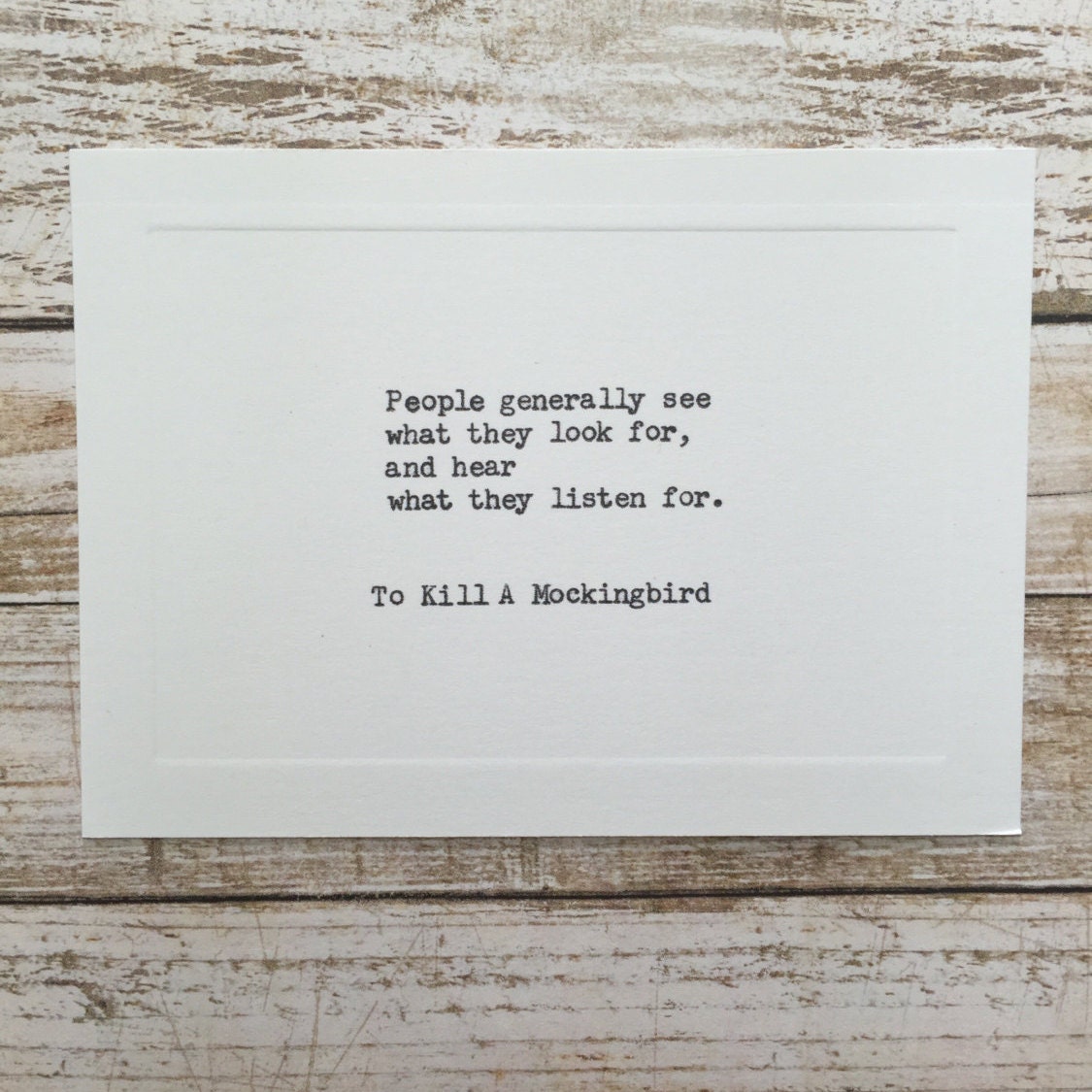 Typewriter Quote Card Underwood Typewriter TO by WritersWire