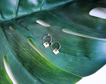 Boucles ERRA // Dorées à l'or fin