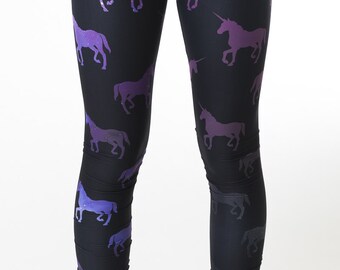 Unicorn Galaxy Leggings, space leggings, unicorn leggings, space print, unicorn print