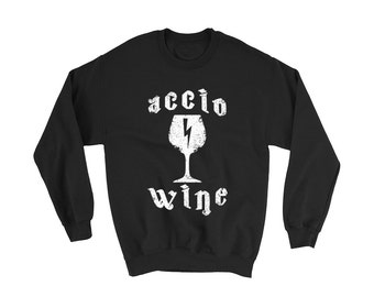 Accio Wine Sweater | Funny Harry Potter Sweater | Funny Wine Sweater | Funny Harry Potter Wine Sweater | Accio Harry Potter | Wine Sweater