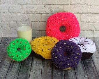 Doughnut Play Food - Pretend Donuts - Donut Play Food - Kids Play Food - Doughnut Plush - Kids Play Donut - Plush Play Food - Pretend Food