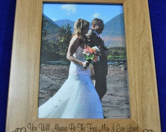 Father Of The Bride Gift ~ Gift For Dad ~ Birthday Gift For Dad ~ Father's Day Gift ~ Engraved Picture Frames ~ To Dad From Daughter ~ Frame