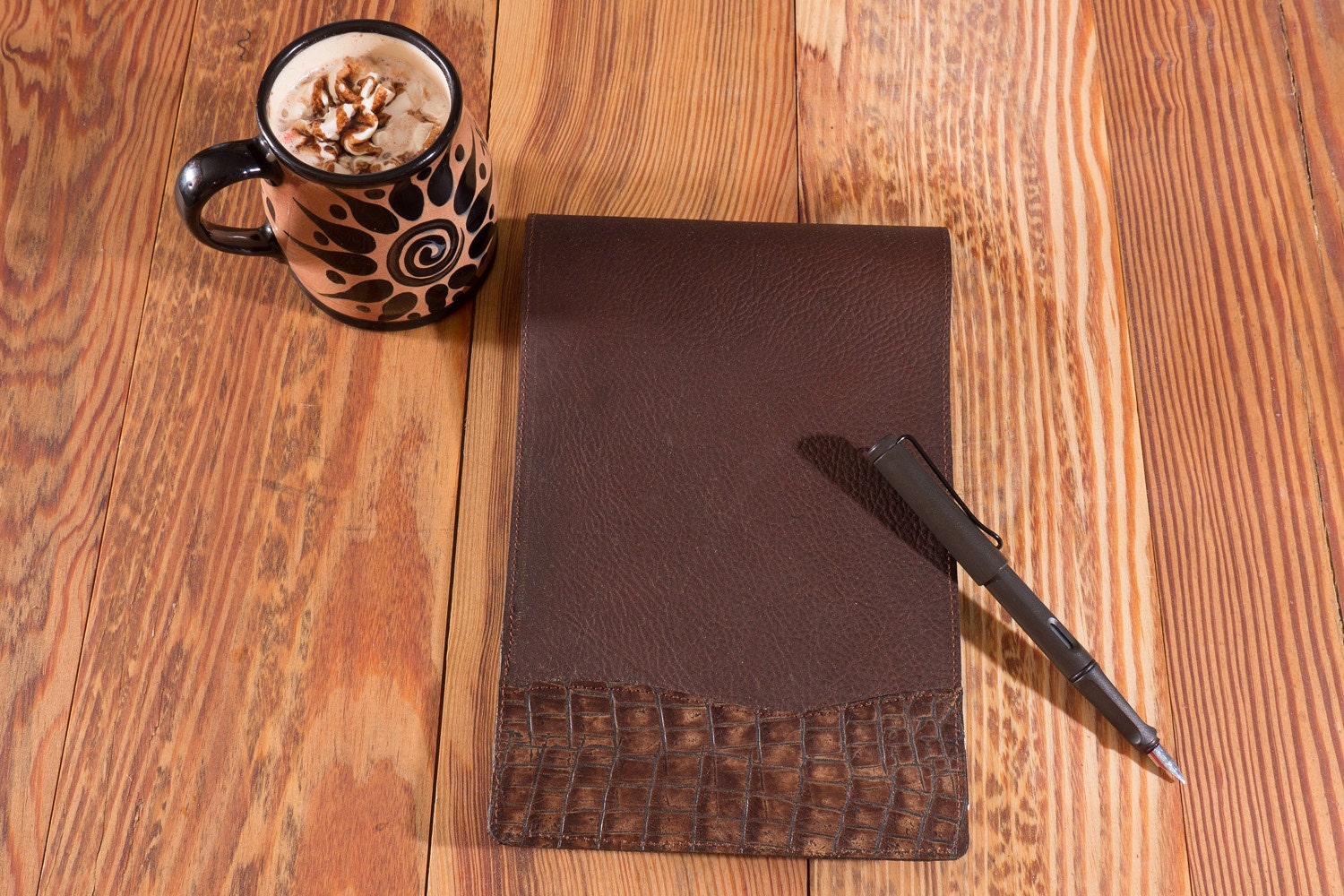 Steno Pad Portfolio Leather Cover Steno Holder. Genuine