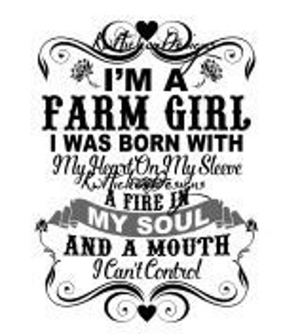 Download Farm Girl T Shirt Svg File Svg Dxf Cricut Download Dxf For