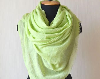 Green scarf womens gift|for|women cotton scarf summer scarf beach scarf women scarf gift fashion scarf mom gifts pashmina scarf long scarf