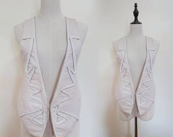 Light Pink Women Suite Vest Waistcoat Sleeveless Vintage Jacket