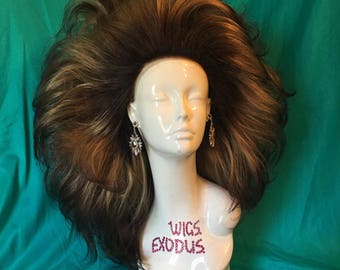 Drag Tina Turner Style Blond Lace Front Wig for a Drag Queen