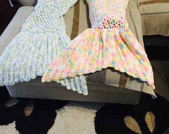 Crochet mermaid tail cozy. Baby soft mermaid tail cozy
