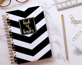 Custom notebook ~ Bullet journalling ~ Personalised notebook ~ Writing journal ~ Wedding journal ~ Dot grid ~ Hoard Pretty Things Nameplate