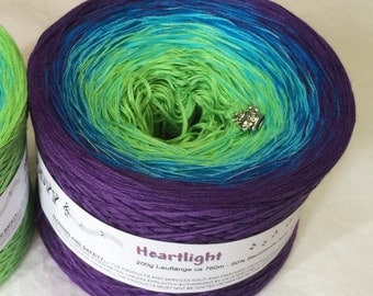 Heartlight - Wolltraum Yarn - Gradient Yarn - Cotton Yarn - Acrylic Yarn - My Melodyy by Wolltraum - Color Changing Yarn - Ombré Yarn