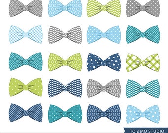 20 Bow Tie Clip art - Bow Ties Clip Art - Invitation, Baby Shower, Web Design, Scrapbooking - Cute Little Man Bow Ties - Instant download