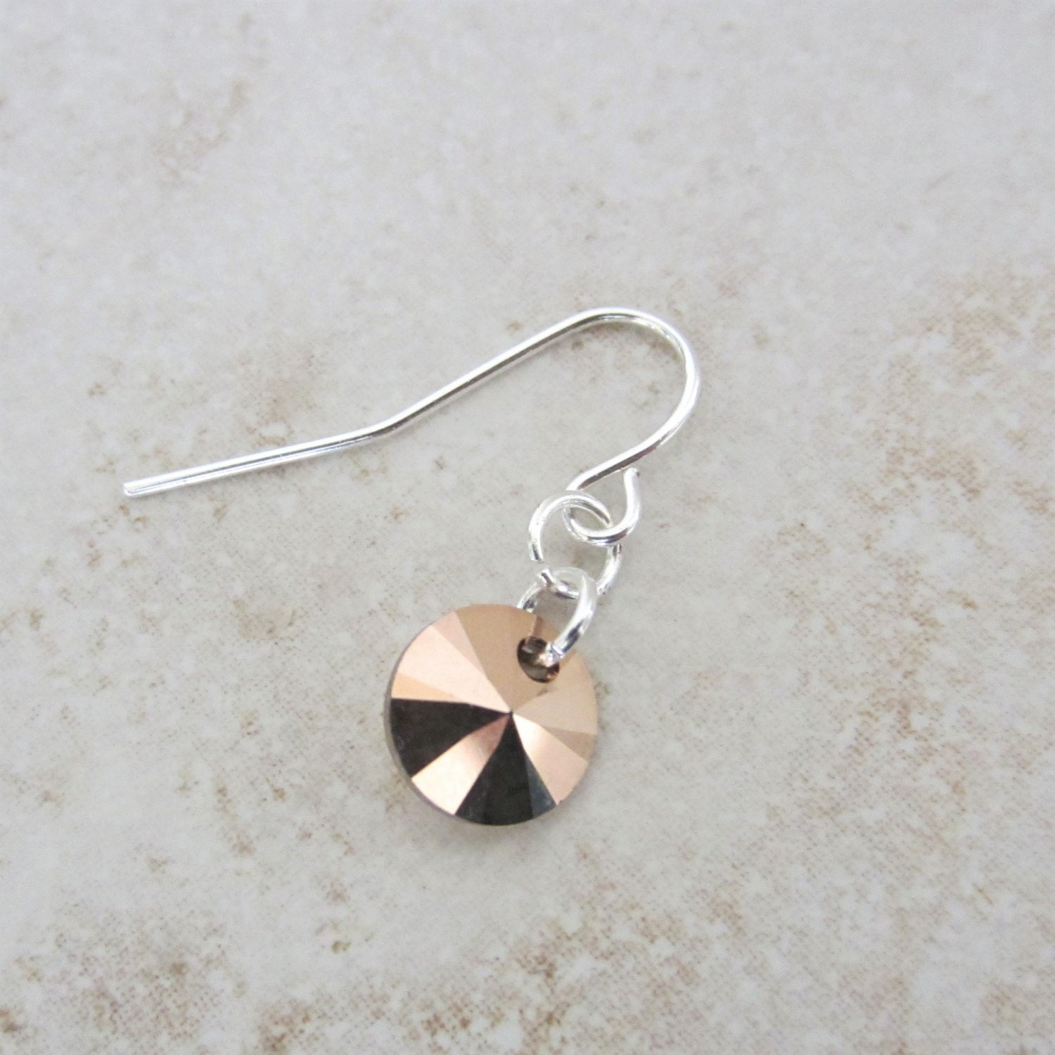 Delicate Earrings Dainty Rose Gold Earrings Delicate Rose