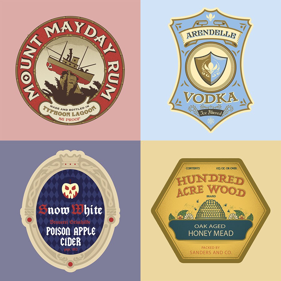 Liquor Stickers 4 Pack Series Two