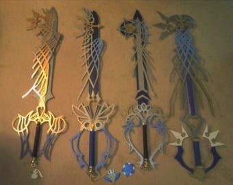 4 ULTIMA KEYBLADES kingdom hearts METAL !! key blade