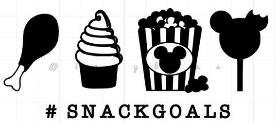 Download Disney Snack "#SnackGoals" Decal/Sticker from IzzyBeas on ...