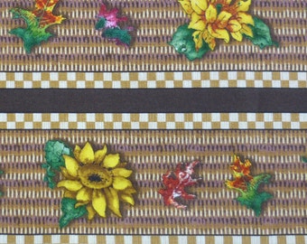 Sunflower Stripe – Autumn Bounty – Giordano Studio – SPX Fabrics – Quilting Patchwork Fabric FQ