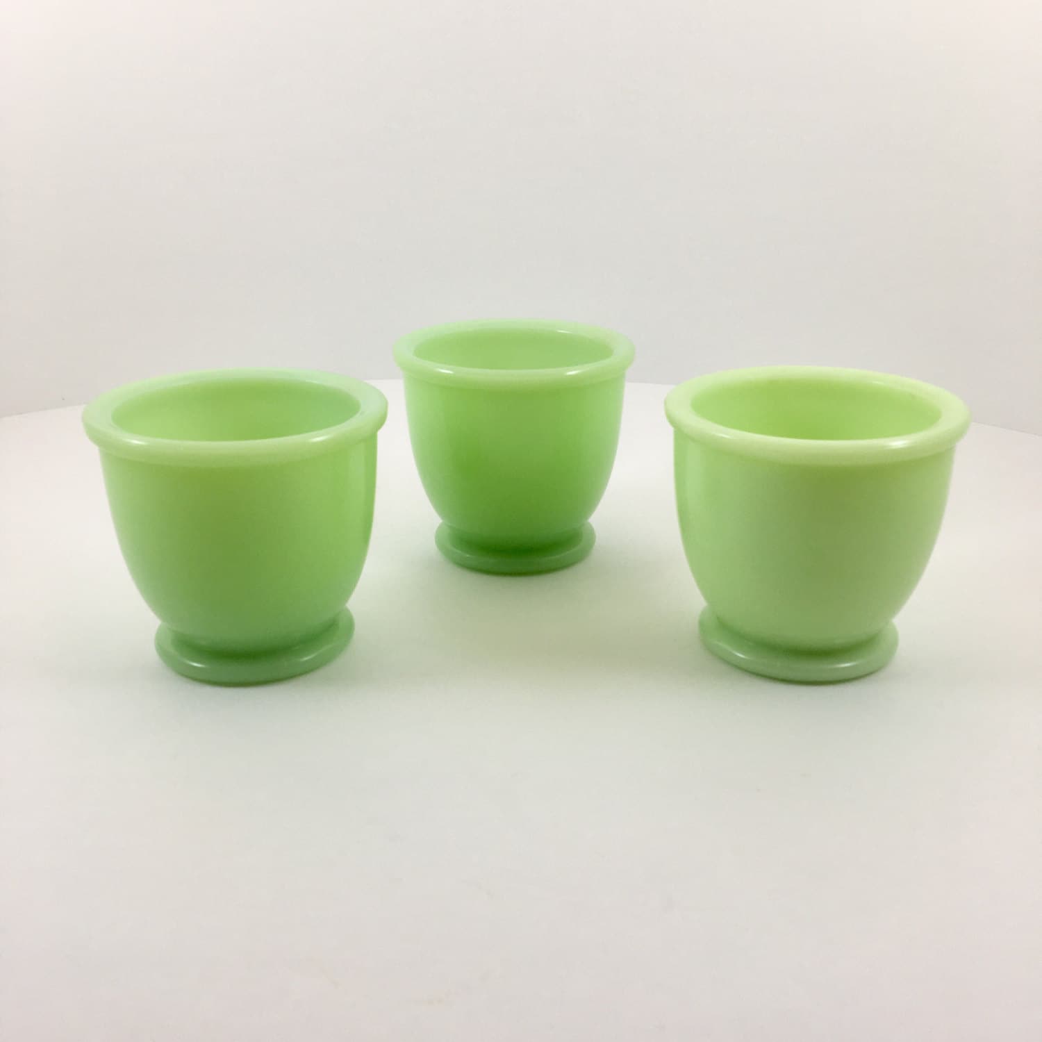 RESERVED Jeannette Jadeite Custard/Egg Cups