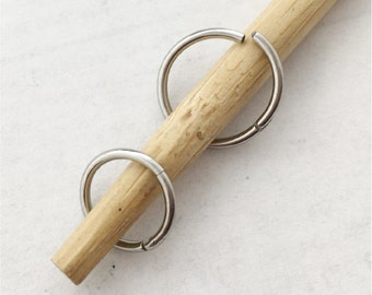 Segment Ring, Surgical Steel hinged nose septum noop, NEW 18g, 6mm, 8mm, 10mm, for cartilage,lips,nipple,septum,ear piercing