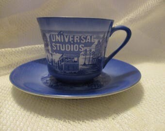 Vintage Universal Studios Decorative collectible souvenir tea cup and saucer