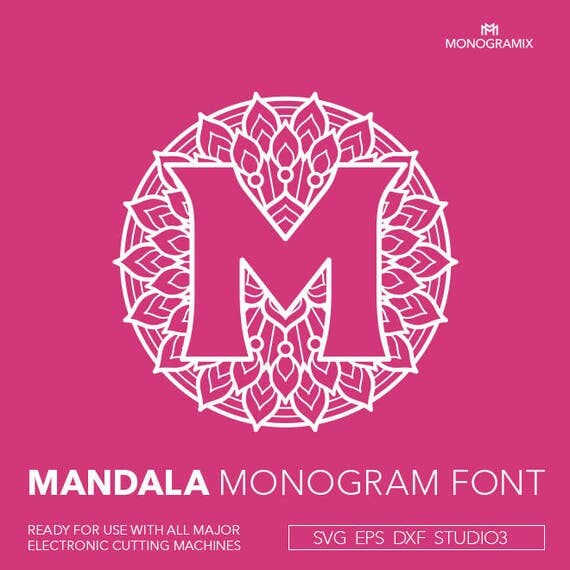 Download Mandala Monogram Alphabet A to Z Personal Monogram Letters ...