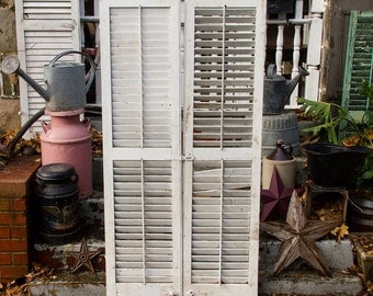 antique white shutter door single vintage shutter old antique white shutter door single vintage shutter old