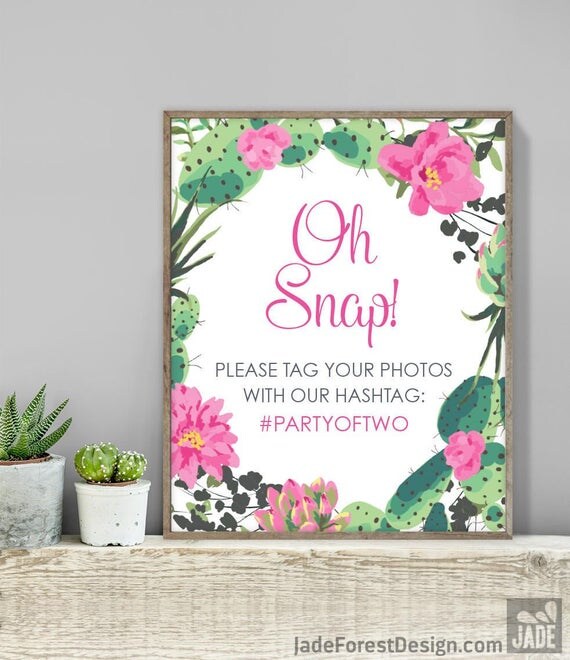 Items similar to Bright Pink Hashtag Sign / Instagram Sign / Hot Pink