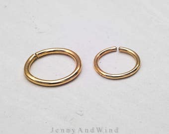 cartilage hoop helix hoop conch hoop tragus hoop simple gold filled wire 22g 20g 18g 16g