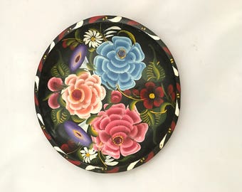 Vintage Hand Carved Wood Mexican Batea