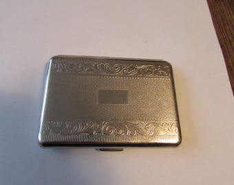 Vintage Deco Silver Cigarette Case Germany