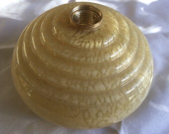 Vintage French glass lampshade