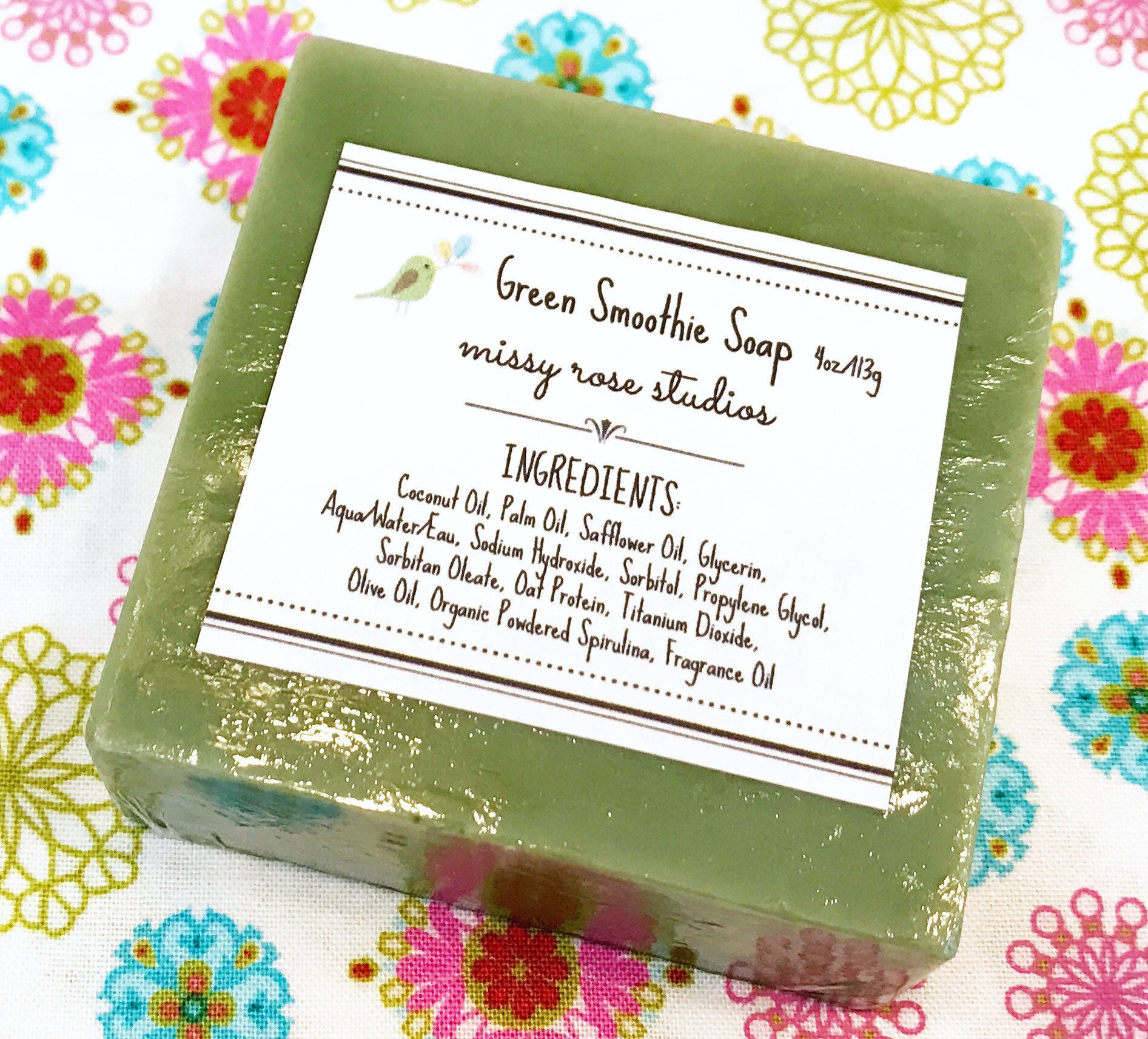Green Smoothie Soap Spirulina Soap Melt and Pour Soap Dye