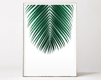 Palm leaf print, palm print, botanical print, palm tree, leaf print, botanical art, tropical art, affiche palmier, affiche tropical, palm