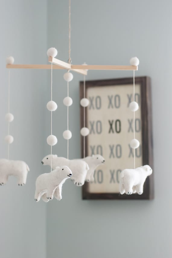 bear,bear decor,woodland,woodland nursery,nursery decor,baby mobile,bear mobile,organic