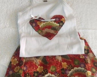 Oriental pattern short set - size 7
