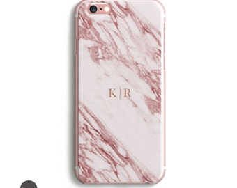 Marble iPhone, iPhone 7 Case, Marble Phone Case, Pink Marble iPhone 6 case, iphone 7 case marble // Personalized or not