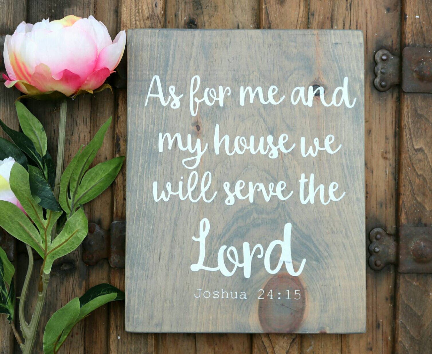 Bible verse wall art Scripture sign Christian sign Wooden