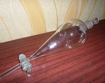 lab funnel laboratory glassware funnel separatory glass chemistry science tools funnel vintage laboratory chemistry funnel glass stopper