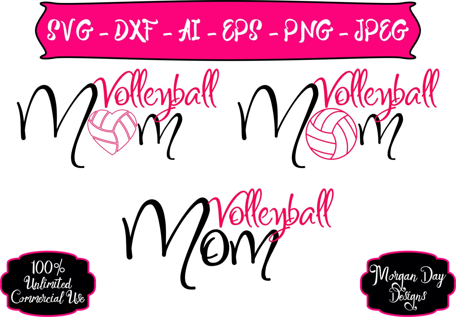 Download Volleyball Mom SVG Personalized Volleyballl SVG Volleyball