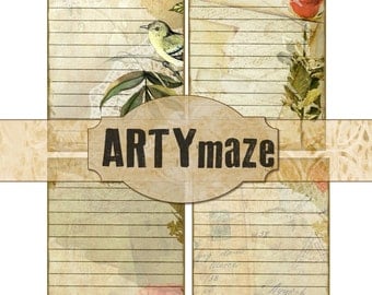 DIGITAL JOURNALING spots & Ephemera for Handmade Journals