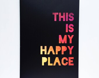 This is my happy place A4 notebook