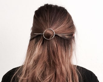 Circle bar hair pin, minimal hairpin, simple hair pin