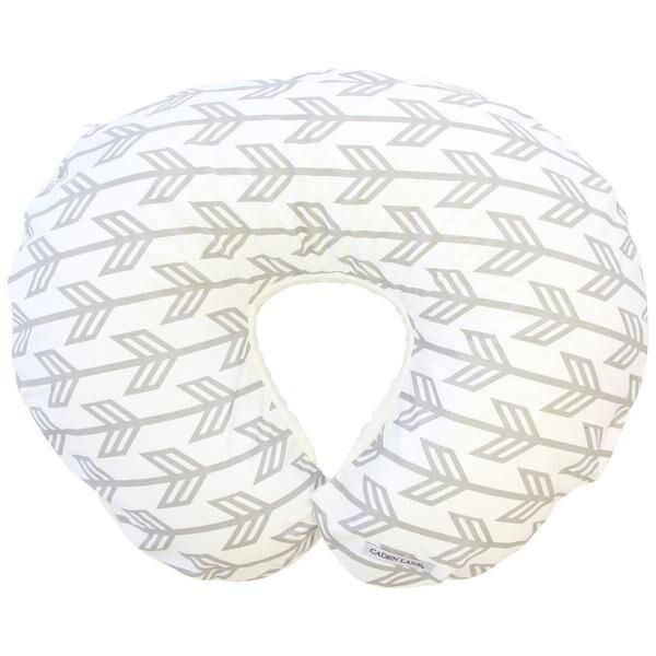 Gray Arrow Gray and White Nursing Pillow Cover