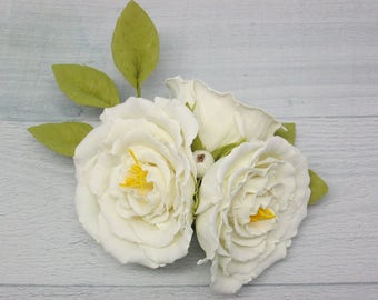 Hair clip Gift women Wedding flowers Wedding hair flower Hair barrette Flower hair clip Flower accessory Hair clip wedding Bridal hair clip