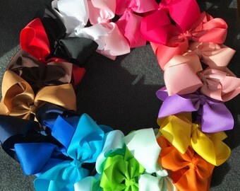 Large Hair Bows, 6 Inch Hair Bows, Set of 20 Large Hair Bows, Baby Bows, Toddler Bows, Girls Hair Bows, Hair Bows Clips, Big Hair Bows