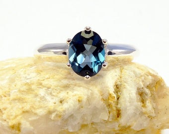 London blue topaz ring, ring topaz, sterling silver topaz rings, girlfriend, london blue, ring size 3 4 5 6 7 8 9 10 11 12 13